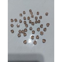 Бусины стеклянные Биконе 8 мм цв. светло-бежевый, цена за 20 шт